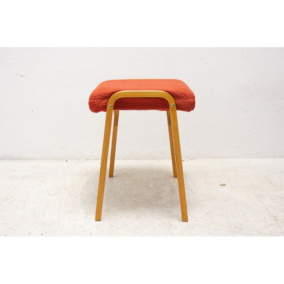 Image 1 of Vintage bentwood stool by Dřevopodnik Holešov, 1970s