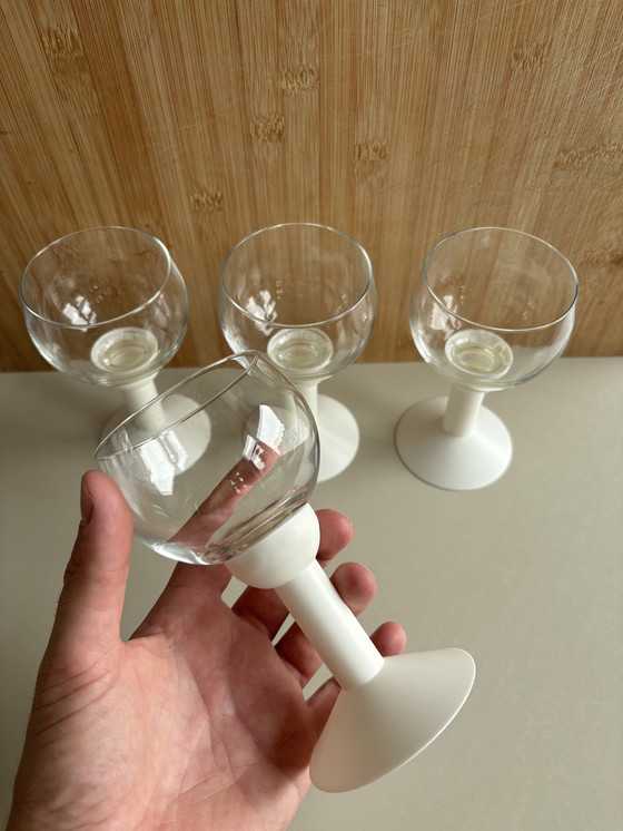 Image 1 of 4x Vintage Oktett wine glasses from Bodum