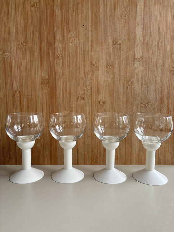 Image 1 of 4x Vintage Oktett wine glasses from Bodum