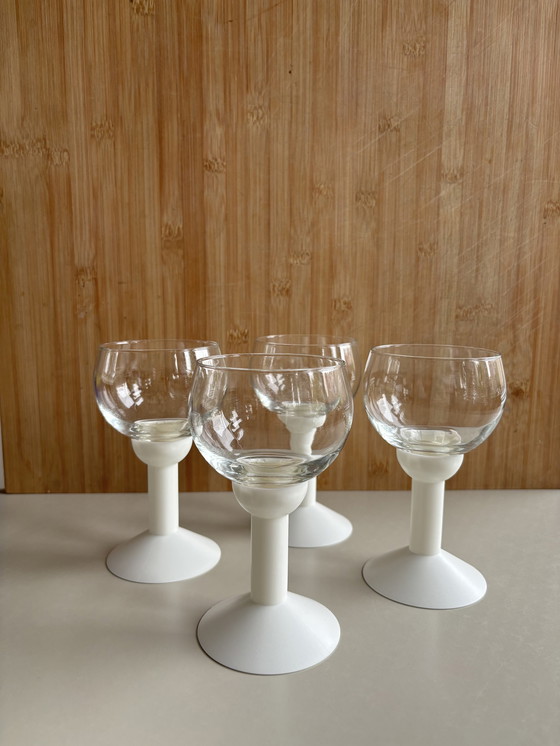 Image 1 of 4x Vintage Oktett wine glasses from Bodum