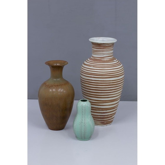 Image 1 of Vaso da terra vintage in terracotta di Anna-Lisa Thomson per Upsala Ekeby, Svezia anni '40