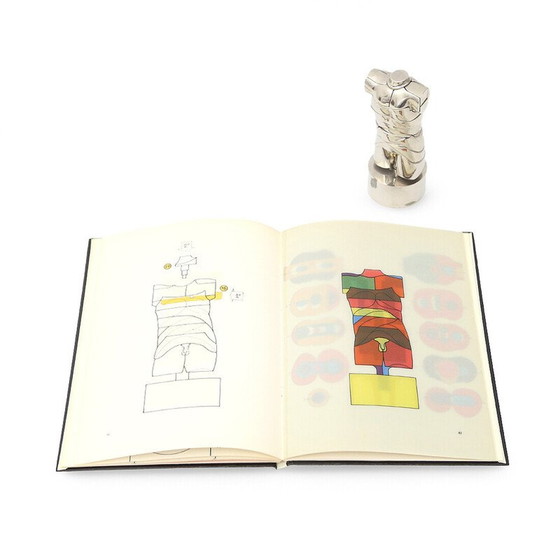 Image 1 of Vintage “Mini-David” nesting sculpture in nickel-plated aluminum alloy by Miguel Barrocal, 1960