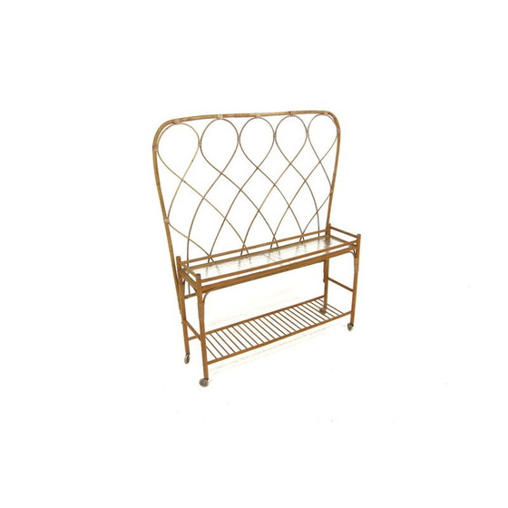Image 1 of Scandinavian vintage planter in rattan, Sweden 1960