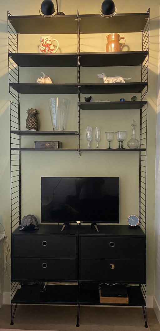 String Wall Cabinet With Drawers