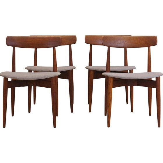 Image 1 of Set of four teak chairs, Danish design, 1960s, designer: H.W. Klein