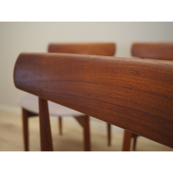 Image 1 of Set of four teak chairs, Danish design, 1960s, designer: H.W. Klein