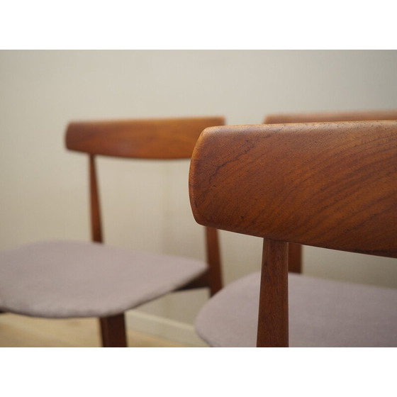 Image 1 of Set of four teak chairs, Danish design, 1960s, designer: H.W. Klein