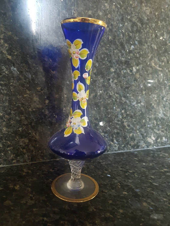 Image 1 of Ceco - Vaso vintage con oro dorato