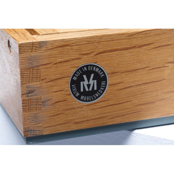 Image 1 of Vintage oak and lacquer wall-mounted valet by Adam Hoff and Paul Ostergaard, Denmark 1960