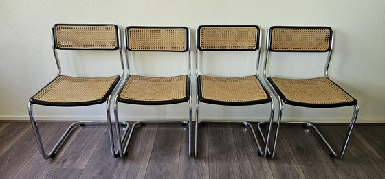 Image 1 of 4x Arrben ltaly Webbing Chairs