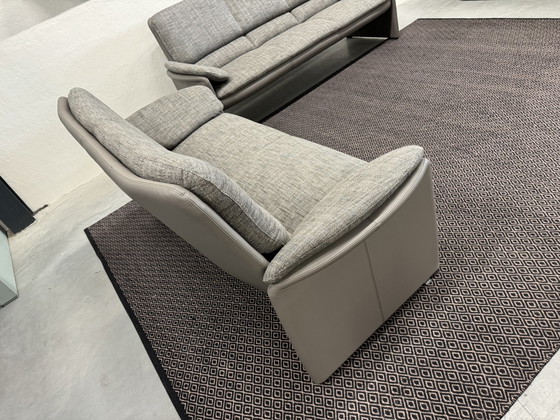 Image 1 of 2 Leolux Catalpa Sofa 2.5 & 3 Seater high Fabric/Leather