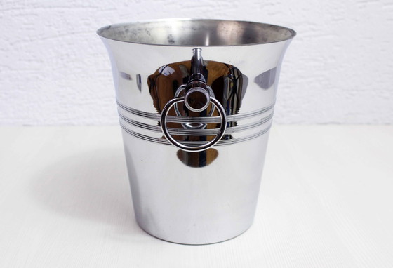 Image 1 of Stainless steel Champagne bucket, France 1980