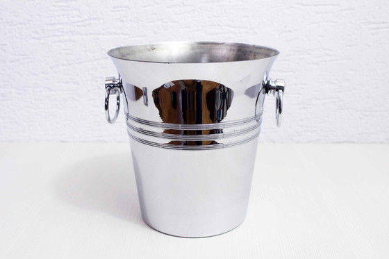 Image 1 of Stainless steel Champagne bucket, France 1980