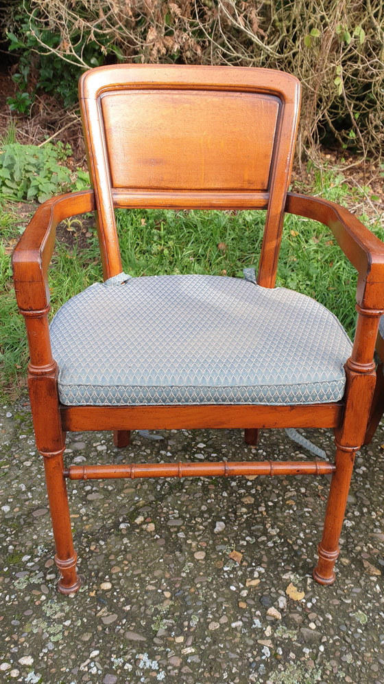 Image 1 of 6 Rac Royal Antique English Dining Room Armchairs