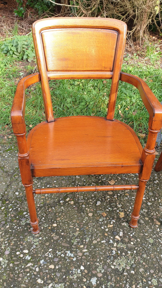 Image 1 of 6 Rac Royal Antique English Dining Room Armchairs