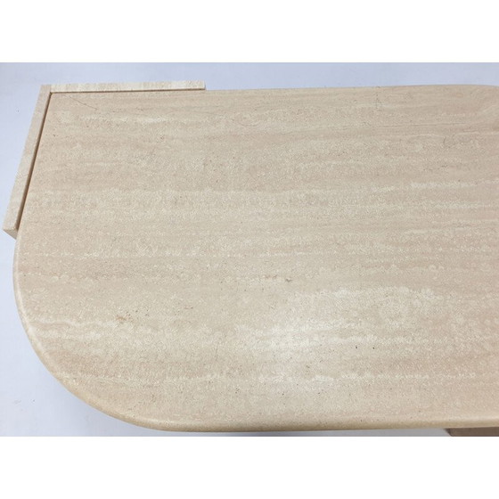 Image 1 of Vintage travertine coffee table, Italy 1980