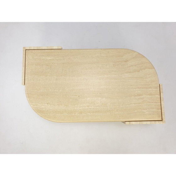 Image 1 of Vintage travertine coffee table, Italy 1980