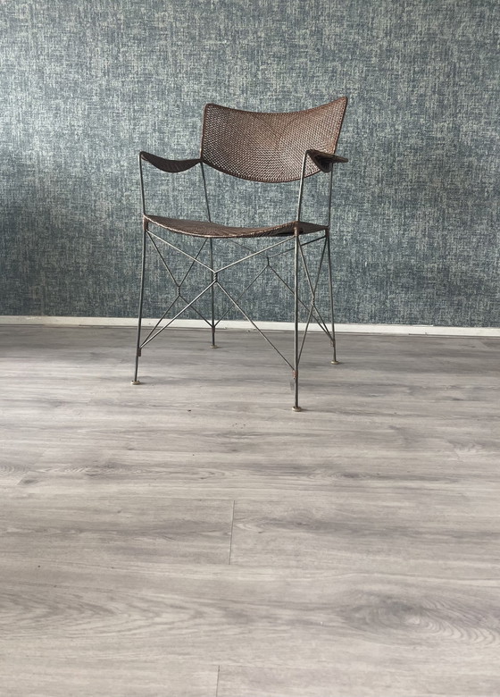 Image 1 of 3x Vintage Yuzuru Yamakava Rap chairs walnut rattan