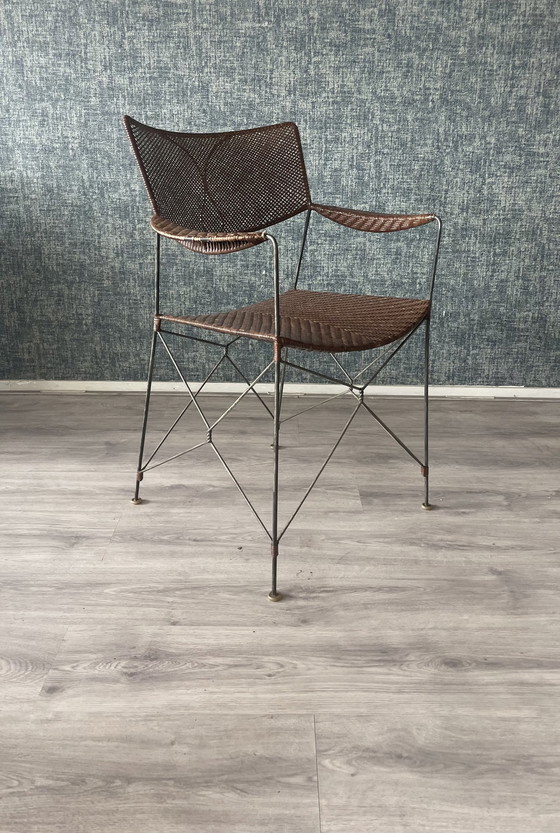 Image 1 of 3x Vintage Yuzuru Yamakava Rap chairs walnut rattan