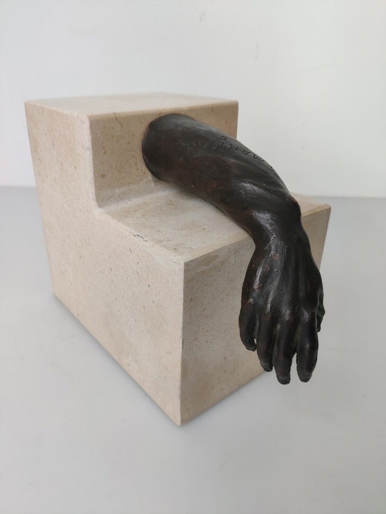 Image 1 of Figurative Sculpture In Bronze By J. Mariscal