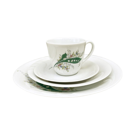 Image 1 of Porcelain Breakfast Set Wawel, Poland 1980S - Set Of 4