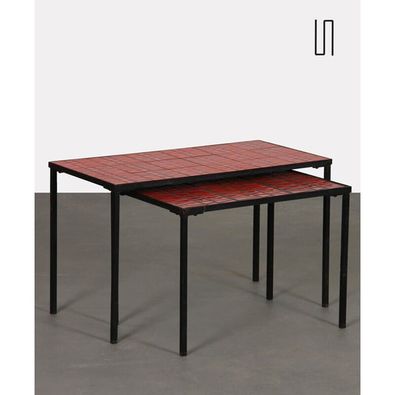 Image 1 of Vintage nesting tables by Roger Capron, 1960