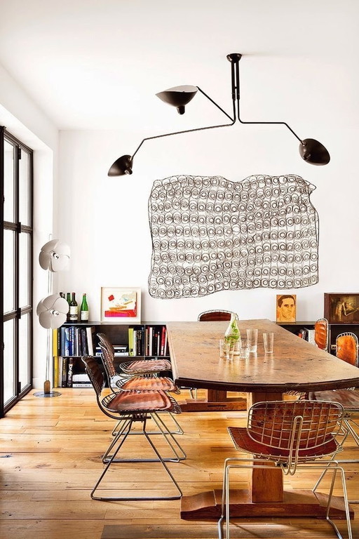 Serge Mouille 3 Arms Ceiling Light