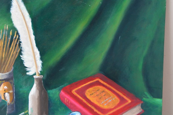 Image 1 of Pintura al óleo sobre tabla de madera Joop Serno