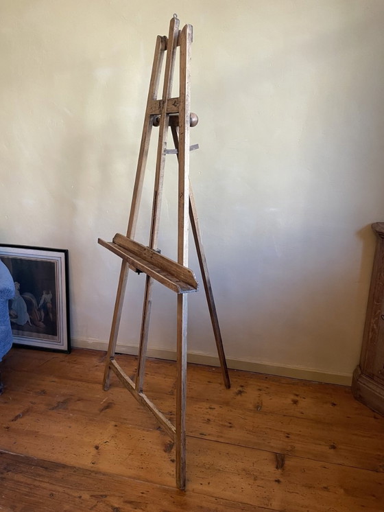 Image 1 of Cavalletto da esposizione per pittura francese in legno di frutto