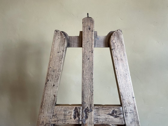 Image 1 of Cavalletto da esposizione per pittura francese in legno di frutto