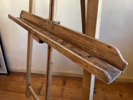 Image 1 of Cavalletto da esposizione per pittura francese in legno di frutto