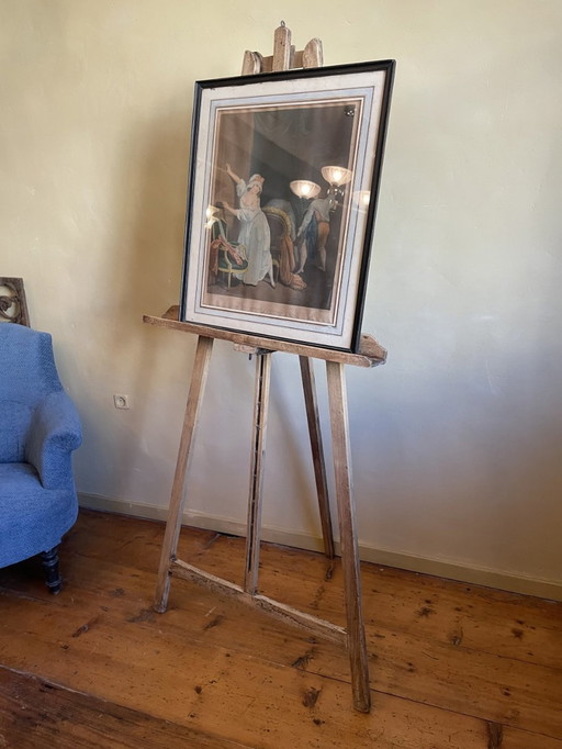 French Painter's Easel Donkey Fruitwood