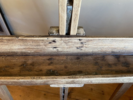 Image 1 of Cavalletto da esposizione per pittura francese in legno di frutto