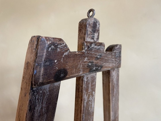 Image 1 of Cavalletto da esposizione per pittura francese in legno di frutto