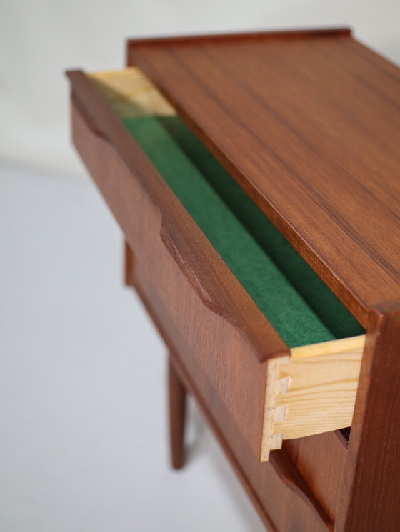 Image 1 of Drawer Cabinet Teak Vintage Small Danish 1960s