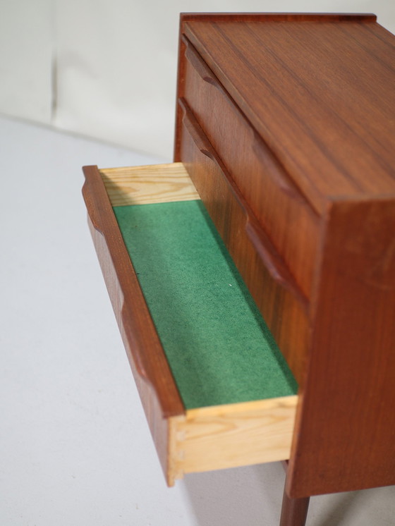 Image 1 of Drawer Cabinet Teak Vintage Small Danish 1960s