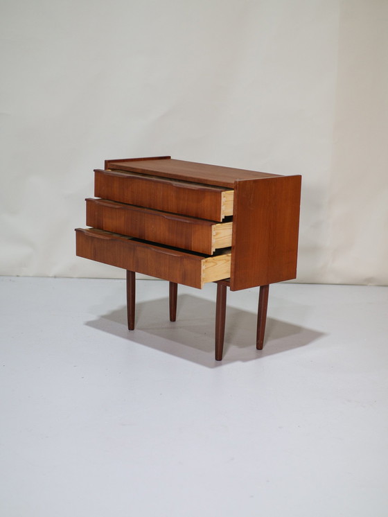 Image 1 of Drawer Cabinet Teak Vintage Small Danish 1960s