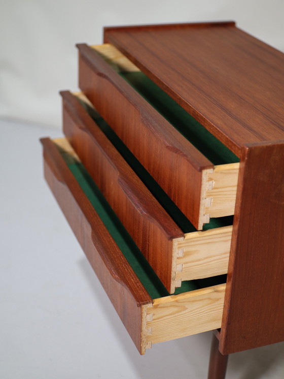 Image 1 of Drawer Cabinet Teak Vintage Small Danish 1960s