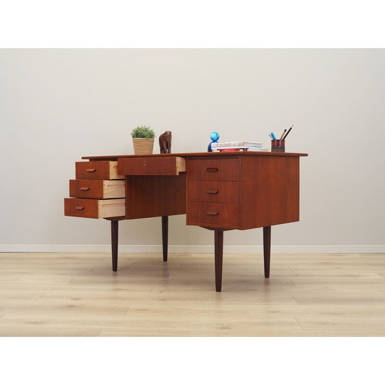 Image 1 of Vintage teak desk, Denmark 1970s