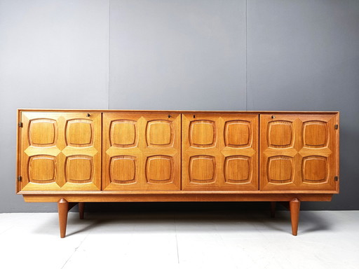 Rastad & Relling graphic sideboard by Gustav Bahus 1960s