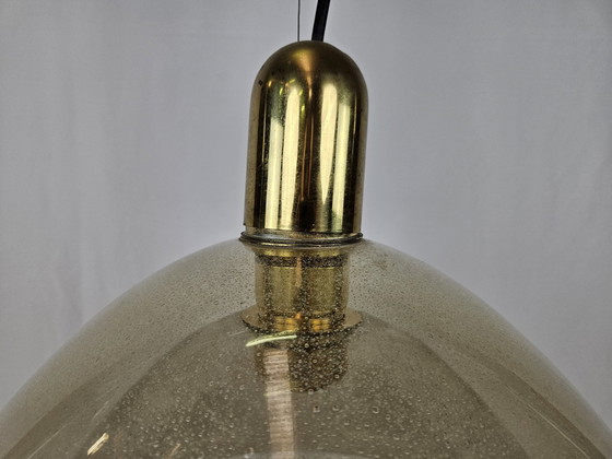 Image 1 of Large Ceiling Light In Murano Glass And Brass