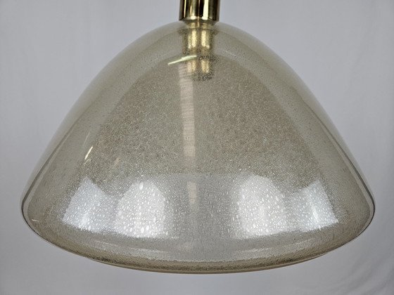 Image 1 of Large Ceiling Light In Murano Glass And Brass