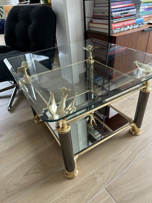 Hollywood Regency Gold Coffee Table