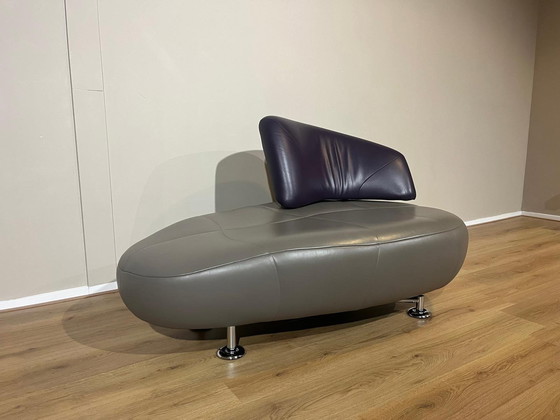 Image 1 of Leolux Kikko Armchair Chaise Longue Taupe Gray Purple New State Design Hugo De Ruiter