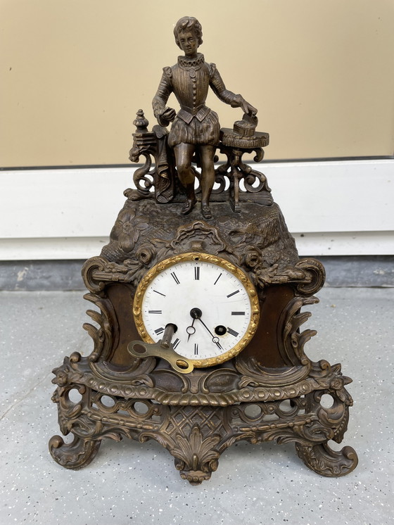 Image 1 of Antique Mantel Clock Duplan Et Salles