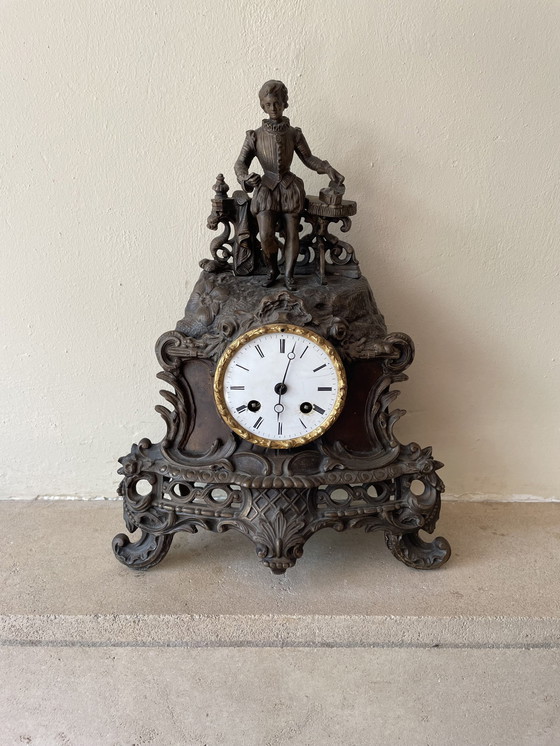 Image 1 of Antique Mantel Clock Duplan Et Salles