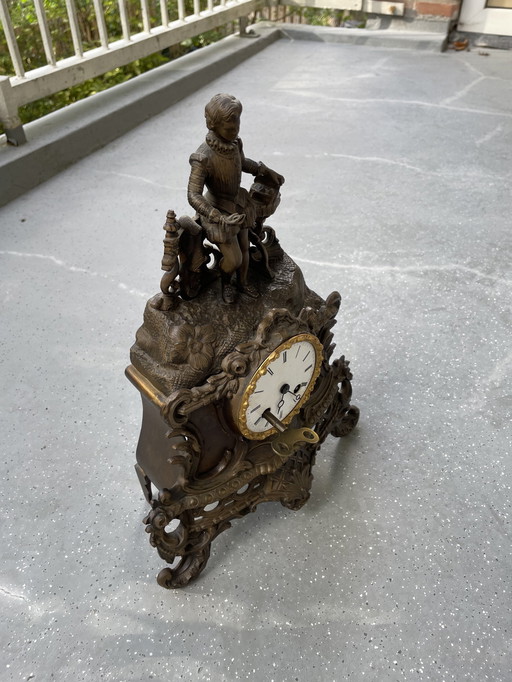 Antique Mantel Clock Duplan Et Salles