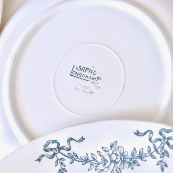 Image 1 of 6 Longchamp "Sapho" Terre De Fer Plates