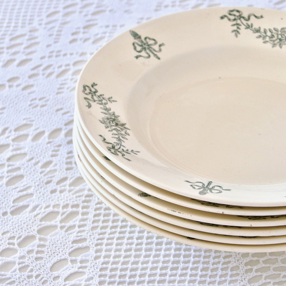 Image 1 of 6 Longchamp "Sapho" Terre De Fer Plates