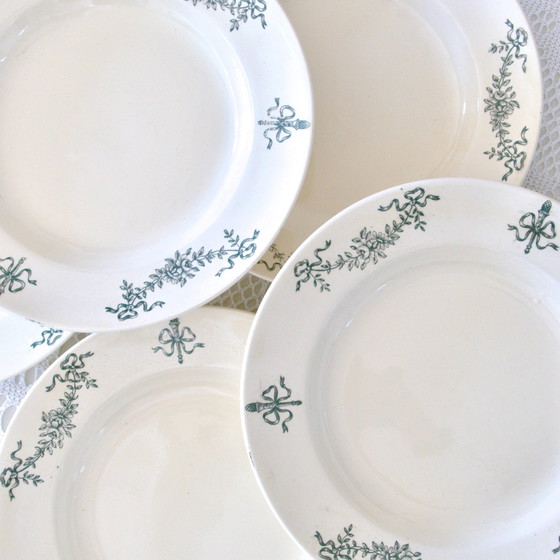 Image 1 of 6 Longchamp "Sapho" Terre De Fer Plates